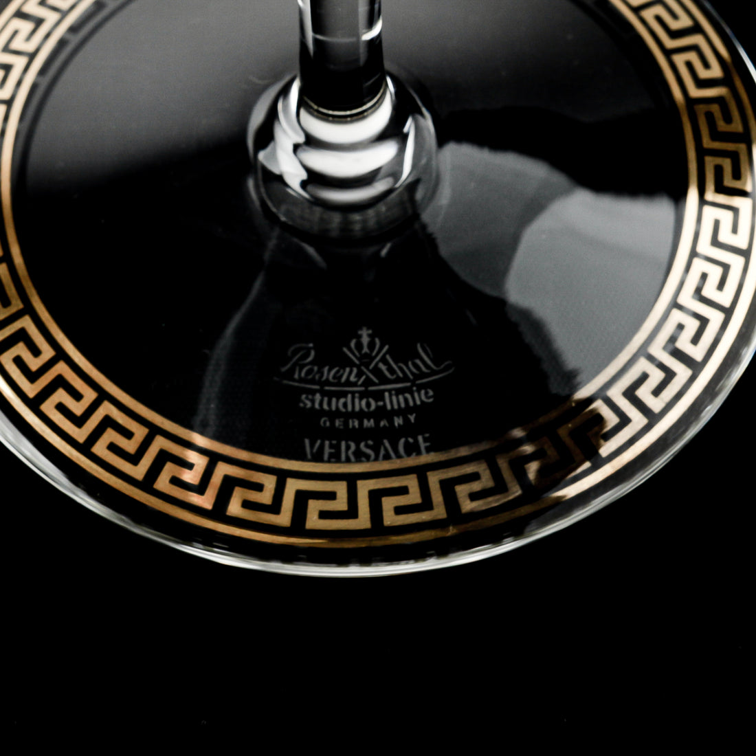 ROSENTHAL VERSACE Medusa Lumiere Cognac/Brandy Glass H9"