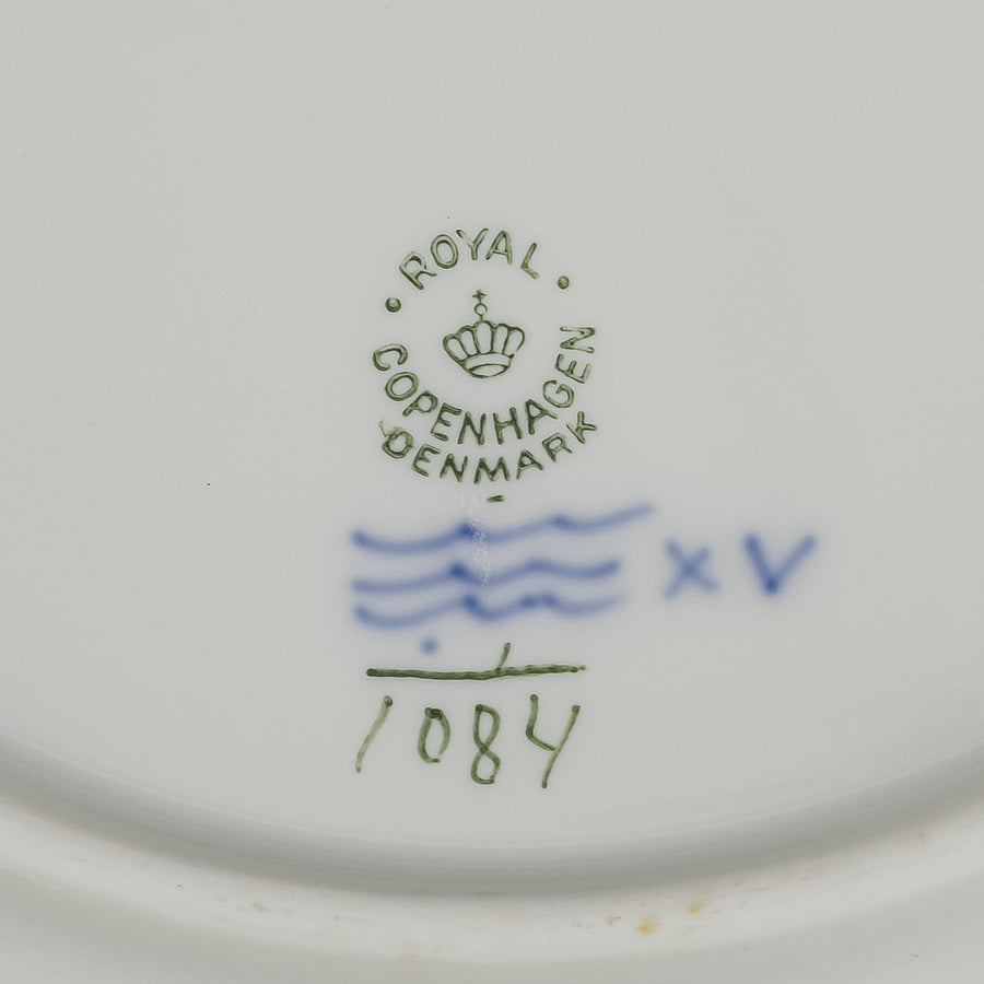 ROYAL COPENHAGEN Blue Fluted Full Lace Dinner Plate 1084