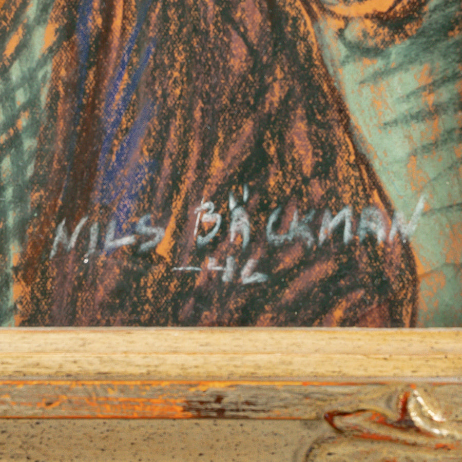 Nils Backman (Swedish 1896-1946) Swedish Fun Fair Scene