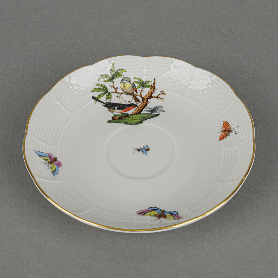 HEREND Rothschild Bird Cup & Saucer 706