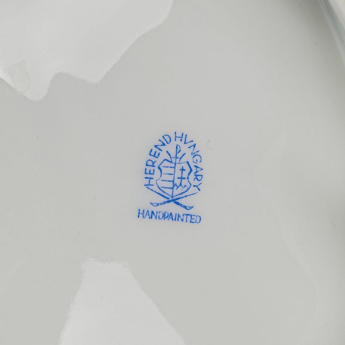 HEREND Floral Double Fancy Dish 7511  Leaf