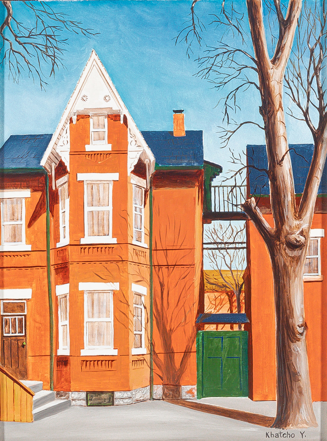 Khatcho Yazedjian (Canadian 1940) "Shuter & Trefann St. Toronto