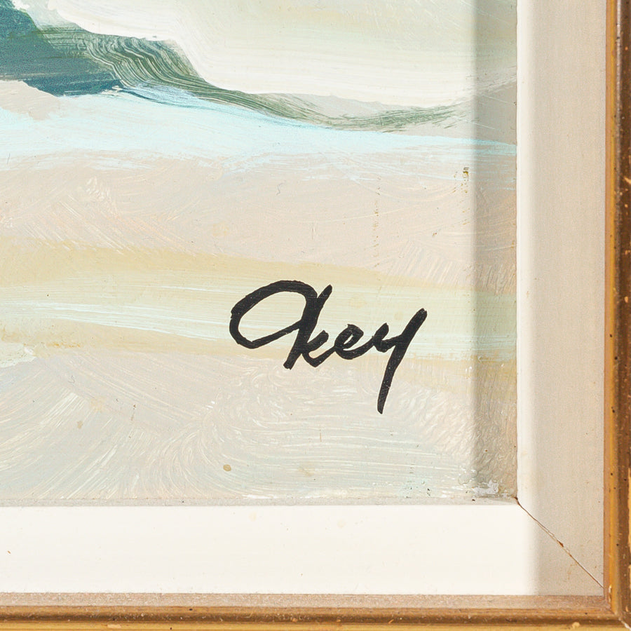 Ronald N Okey, (Canadian, 1921-2004) Untitled-Children At The Beach