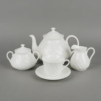 WEDGWOOD Candlelight White Tea Set 11 Pieces