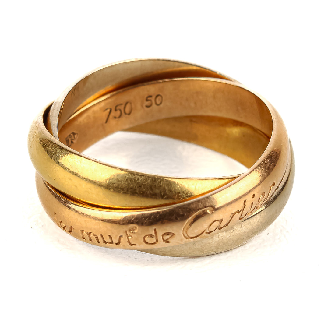 CARTIER 18K 3-Tone Trinity Ring Classic