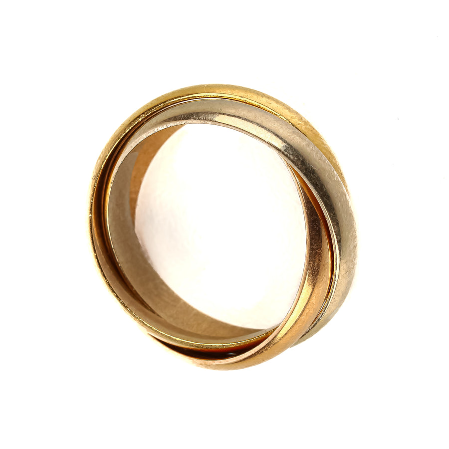 CARTIER 18K 3-Tone Trinity Ring Classic