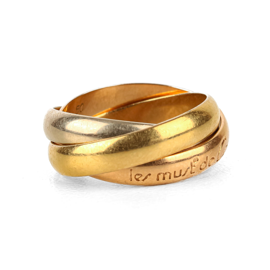 CARTIER 18K 3-Tone Trinity Ring Classic