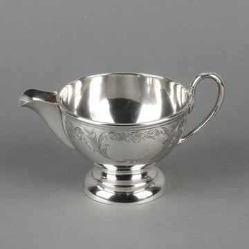BIRKS Sterling Silver Engraved Footed Creamer