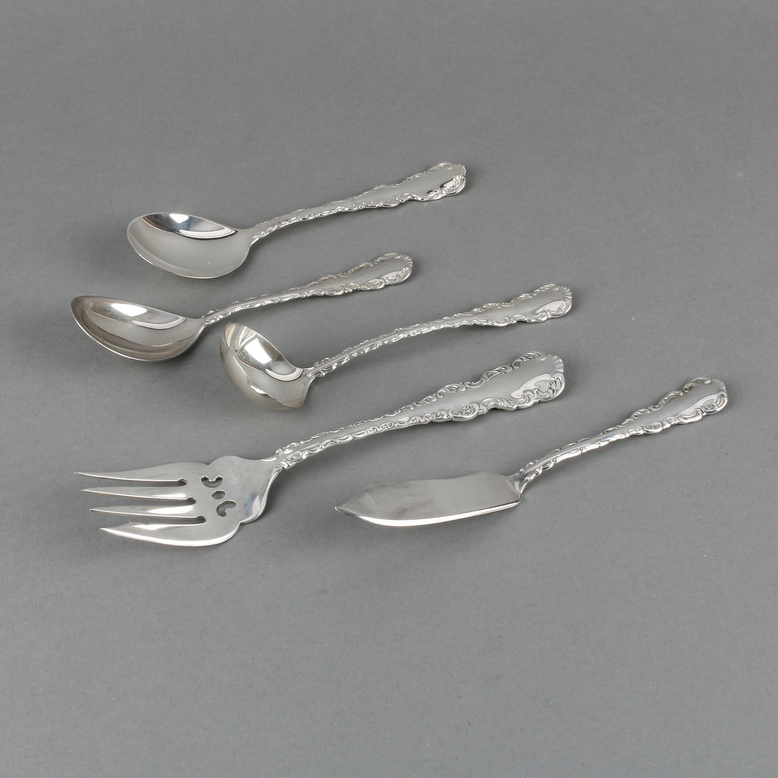 BIRKS Louis XV Sterling Silver Flatware - 12 Place Settings +
