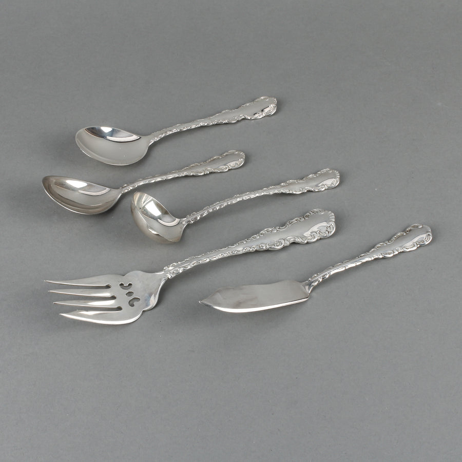 BIRKS Louis XV Sterling Silver Flatware - 12 Place Settings +