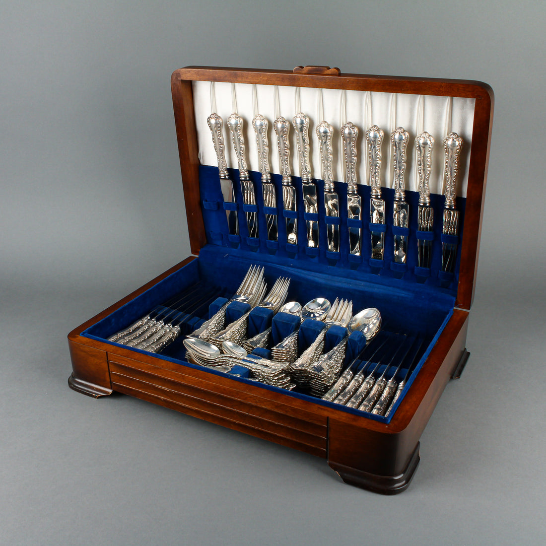 BIRKS Louis XV Sterling Silver Flatware - 12 Place Settings +