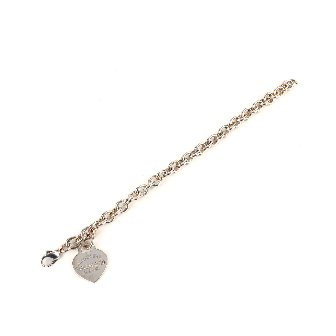 TIFFANY & CO Sterling Silver Return to Tiffany Heart Tag Bracelet
