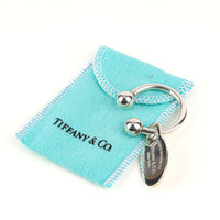 TIFFANY & CO Sterling Silver Return to Tiffany Oval Tag Key Ring
