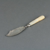 JOSEPH WILLMORE & CO. Sterling Silver Butter Curler with Mother-of-Pearl Handle