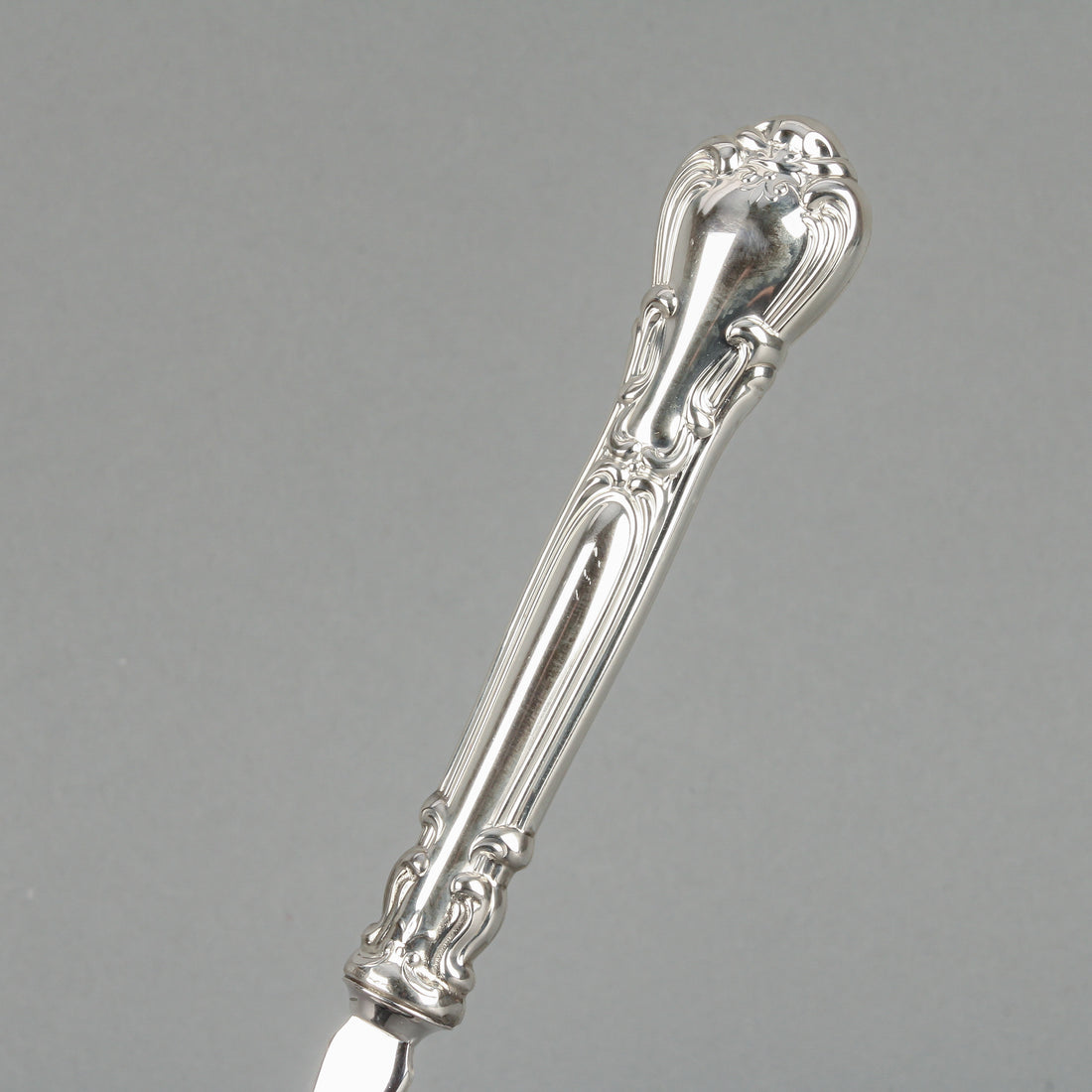 BIRKS Chantilly Sterling Silver Handle Silverplate Serving Fork