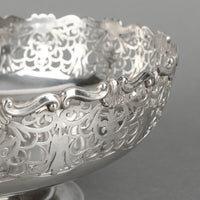 MAPPIN & WEBB Pierced Sterling Silver Footed Bowl