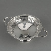 WILLIAM SUCKLING LTD. Sterling Silver Pierced Footed Dish with Handle
