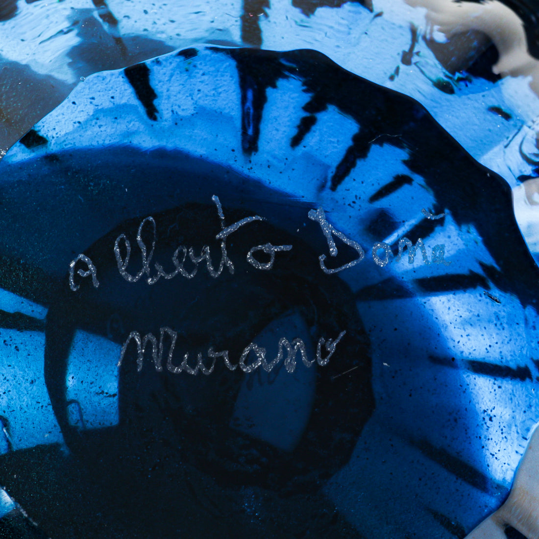 ALBERTO DONA MURANO Art Glass Fish-Shaped Bowl