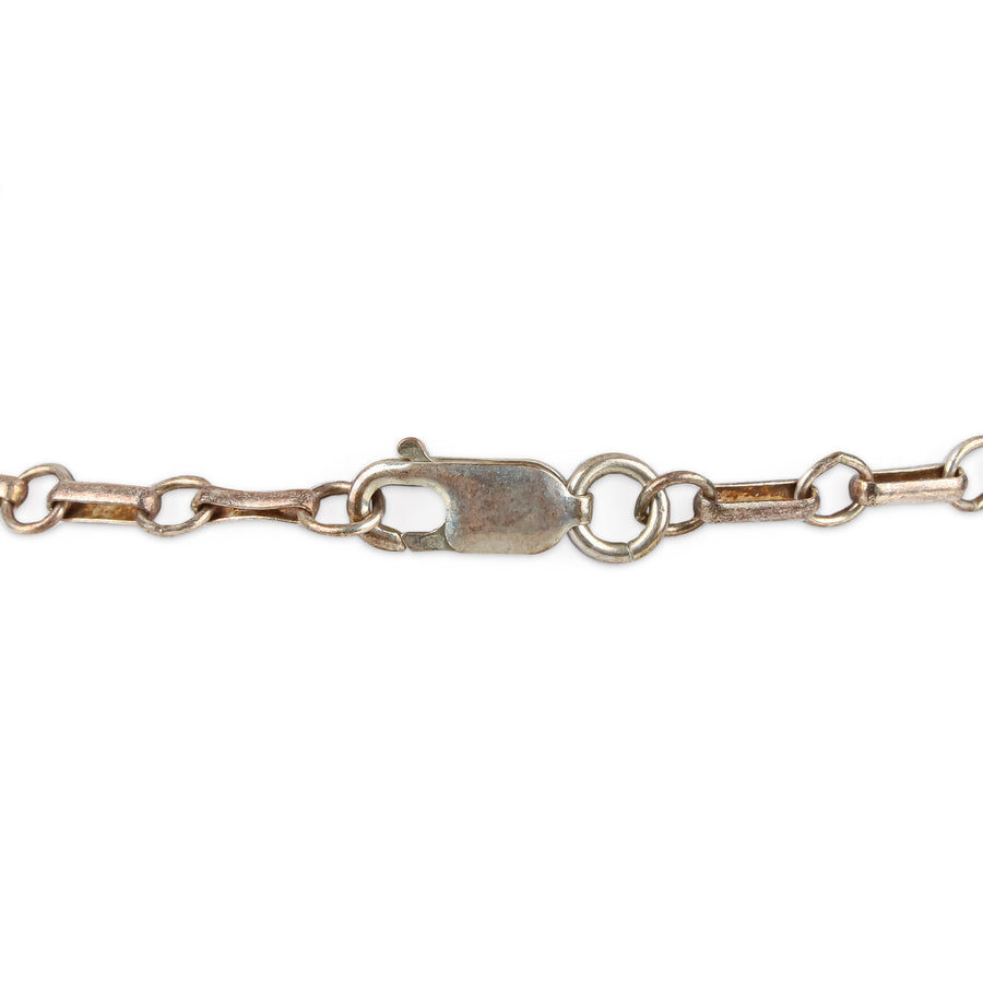 ARIK IDAN Sterling Silver Grey Mabé Pearl Pin Pendant Necklace