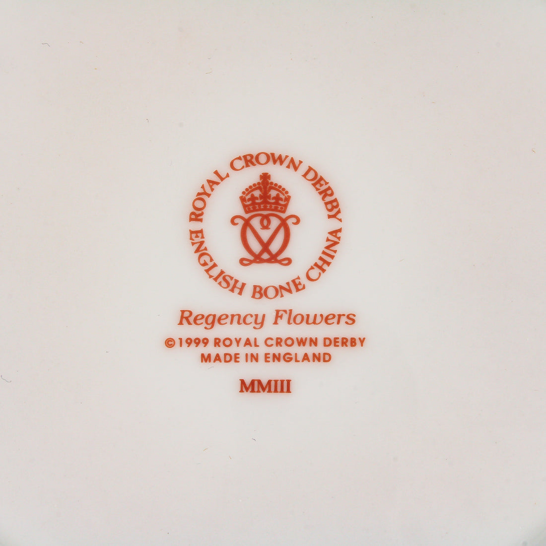 ROYAL CROWN DERBY Regency Flowers Accent Plate