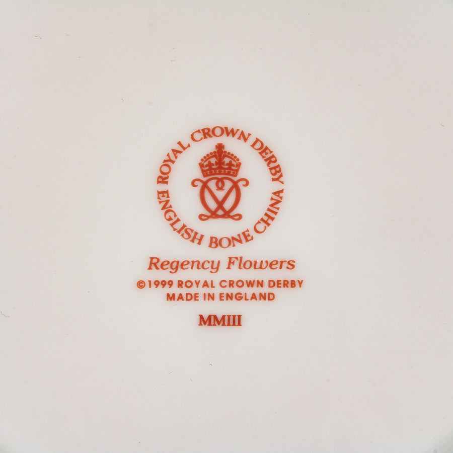 ROYAL CROWN DERBY Regency Flowers Accent Plate