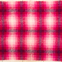 ROBERT BURNS Mohair Throw - Pink Purple
