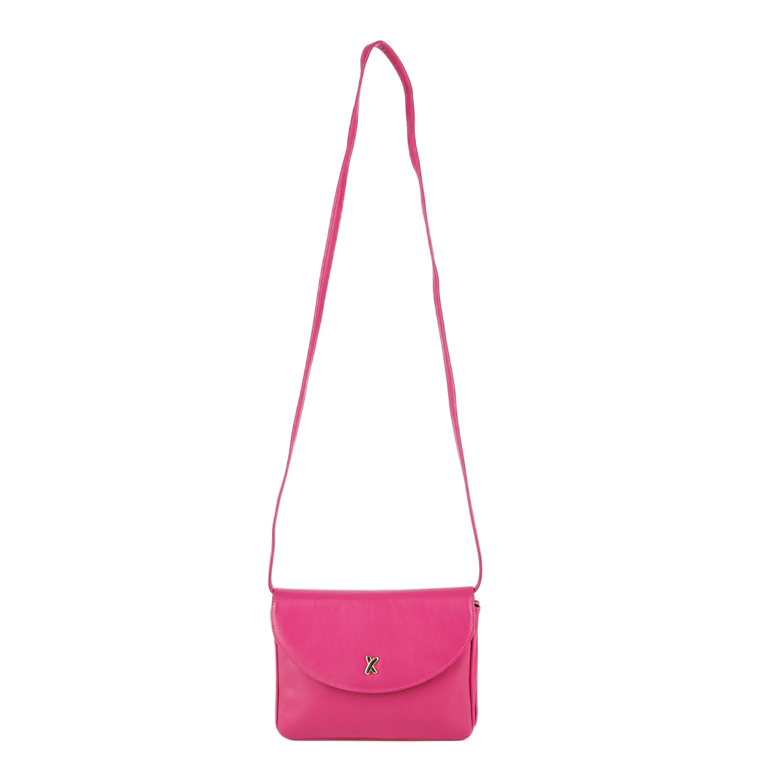 PALOMA PICASSO Fuchsia Leather Crossbody Bag