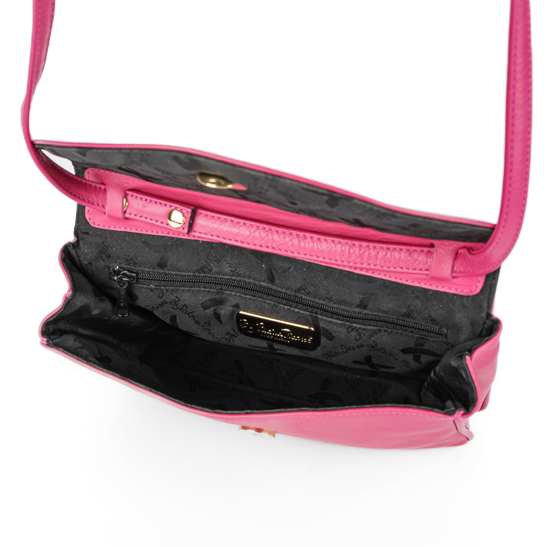 PALOMA PICASSO Fuchsia Leather Crossbody Bag