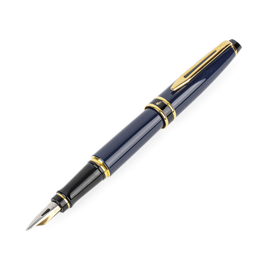 WATERMAN Expert Fountain Pen - Blue Black Gold Accents