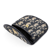 CHRISTIAN DIOR Blue Canvas Coin Purse