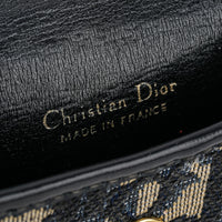 CHRISTIAN DIOR Blue Canvas Coin Purse