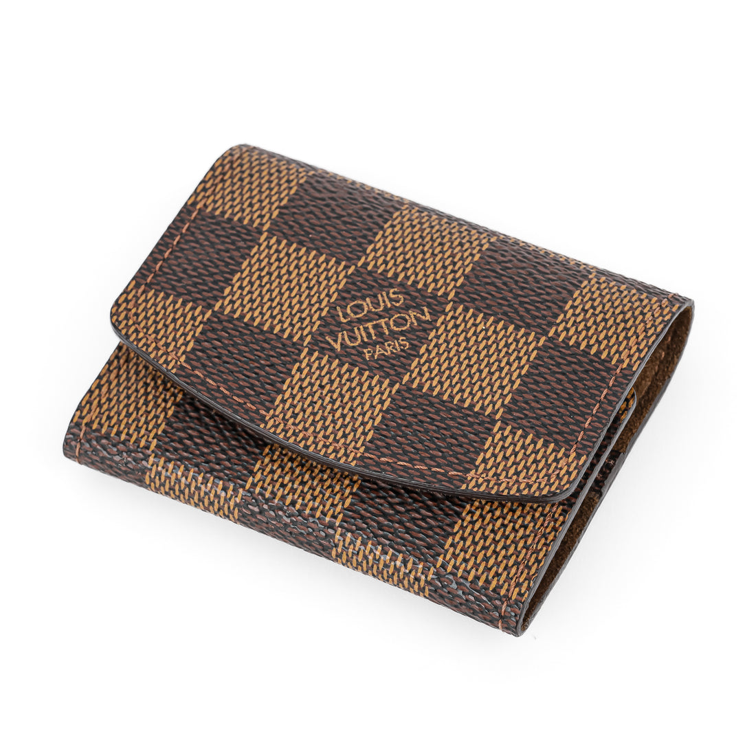 LOUIS VUITTON Damier Ebene Cufflink Case