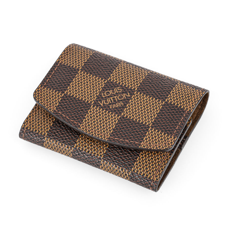LOUIS VUITTON Damier Ebene Cufflink Case