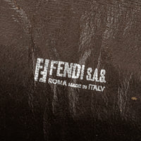 FENDI Zucchino Coated Canvas Travel Document Clutch