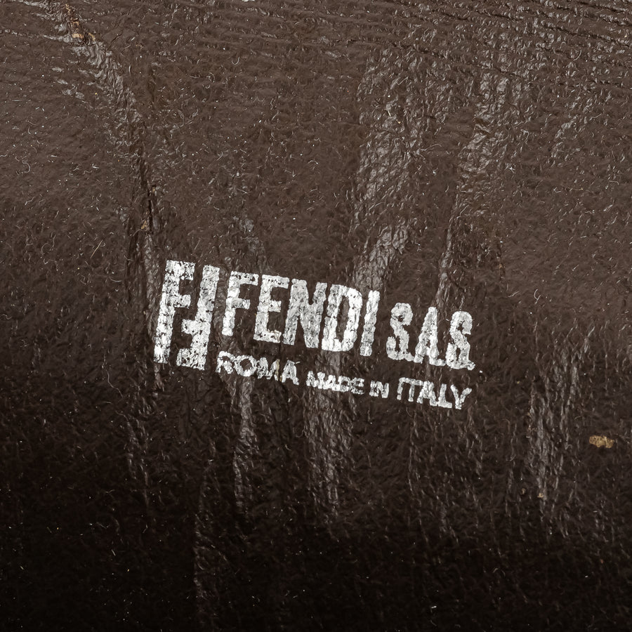 FENDI Zucchino Coated Canvas Travel Document Clutch