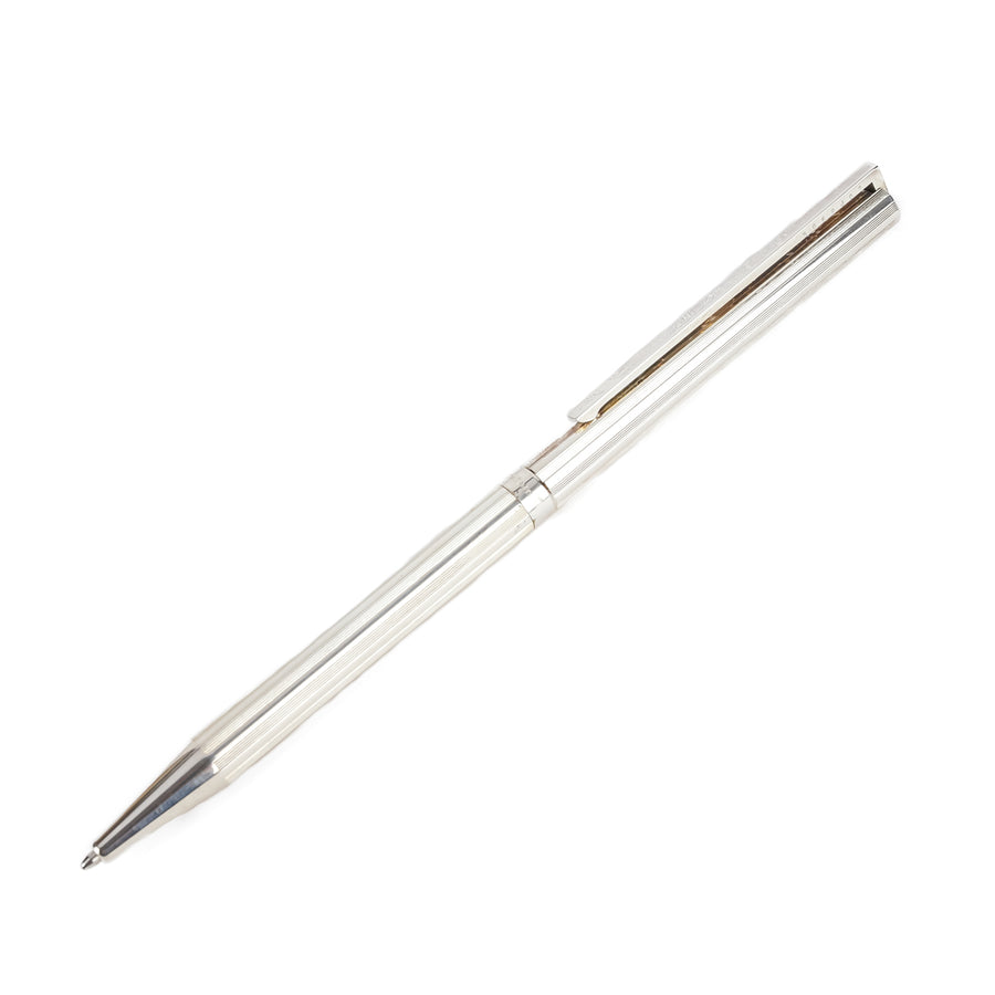S.T. DUPONT Classique Silver Plate Ballpoint Twist Pen