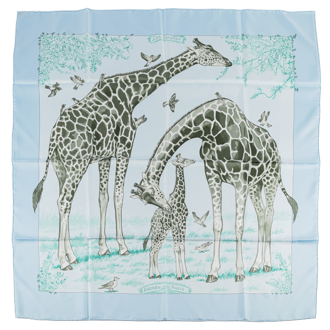 HERMES  Silk Scarf 90 - Les Girafes