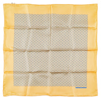 HERMES Silk Pocket Square -Geometric Print