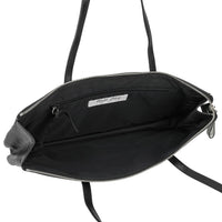 MIU MIU Black White Leather Shoulder Bag