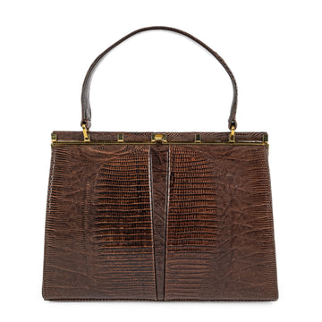 CREEDS Vintage Brown Lizard Handbag