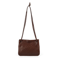 BOTTEGA VENETA Brown Intrecciato Leather Shoulder Bag