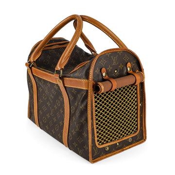 LOUIS VUITTON Monogram Canvas Dog Carrier