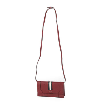 BALLY Stafford Crossbody Bag - Red Leather