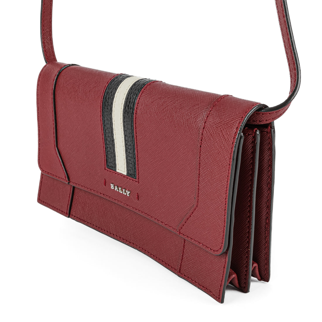 BALLY Stafford Crossbody Bag - Red Leather