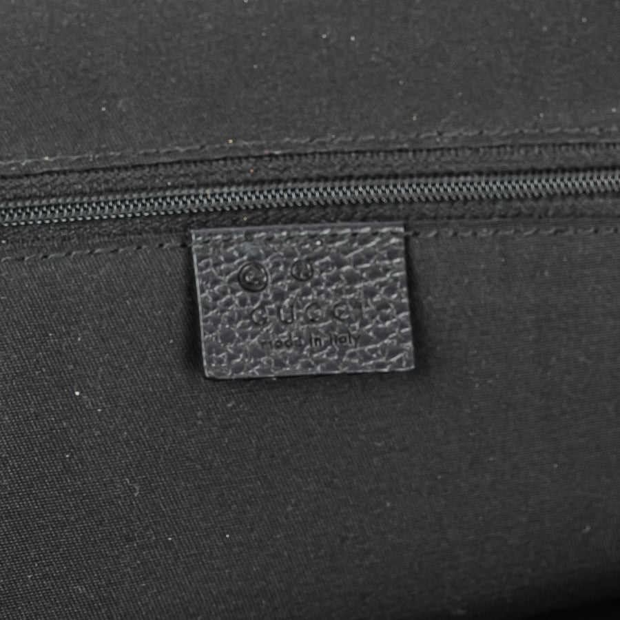 GUCCI 420023 Black GG Canvas Dome Satchel