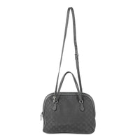 GUCCI 420023 Black GG Canvas Dome Satchel