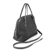 GUCCI 420023 Black GG Canvas Dome Satchel