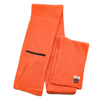 HERMES Wool Cashmere Zipper Scarf - Orange