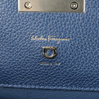 SALVATORE FERRAGAMO Studio Bag - Blue Leather