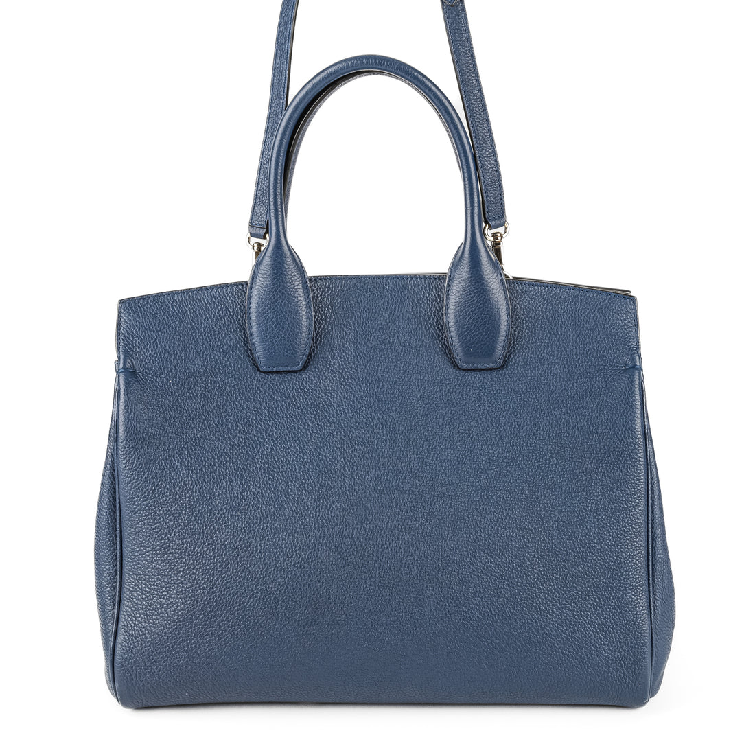 SALVATORE FERRAGAMO Studio Bag - Blue Leather